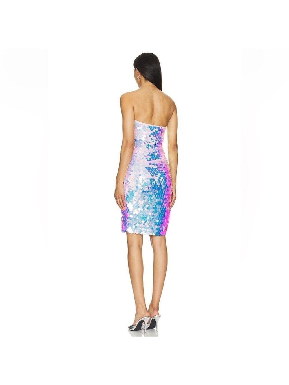 Susana Monaco Iridescent Sequin Midi Dress Size XS NWT - Picture 2 of 12